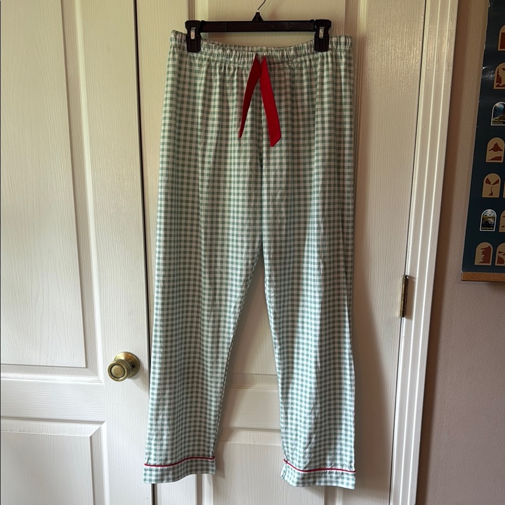 E8 Addie Lou Blu Green Checkered pants